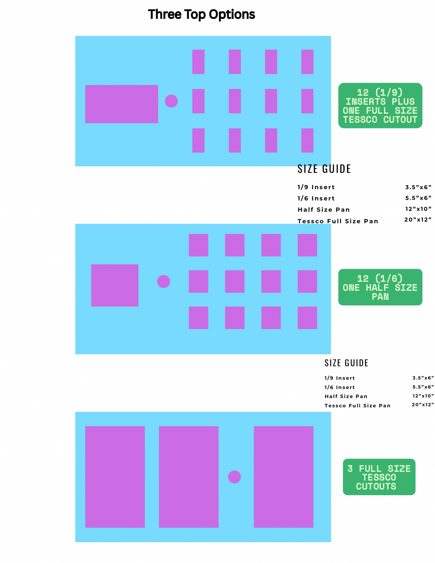 Custom Mobile Snack Cart/ Three Top Options With Inserts