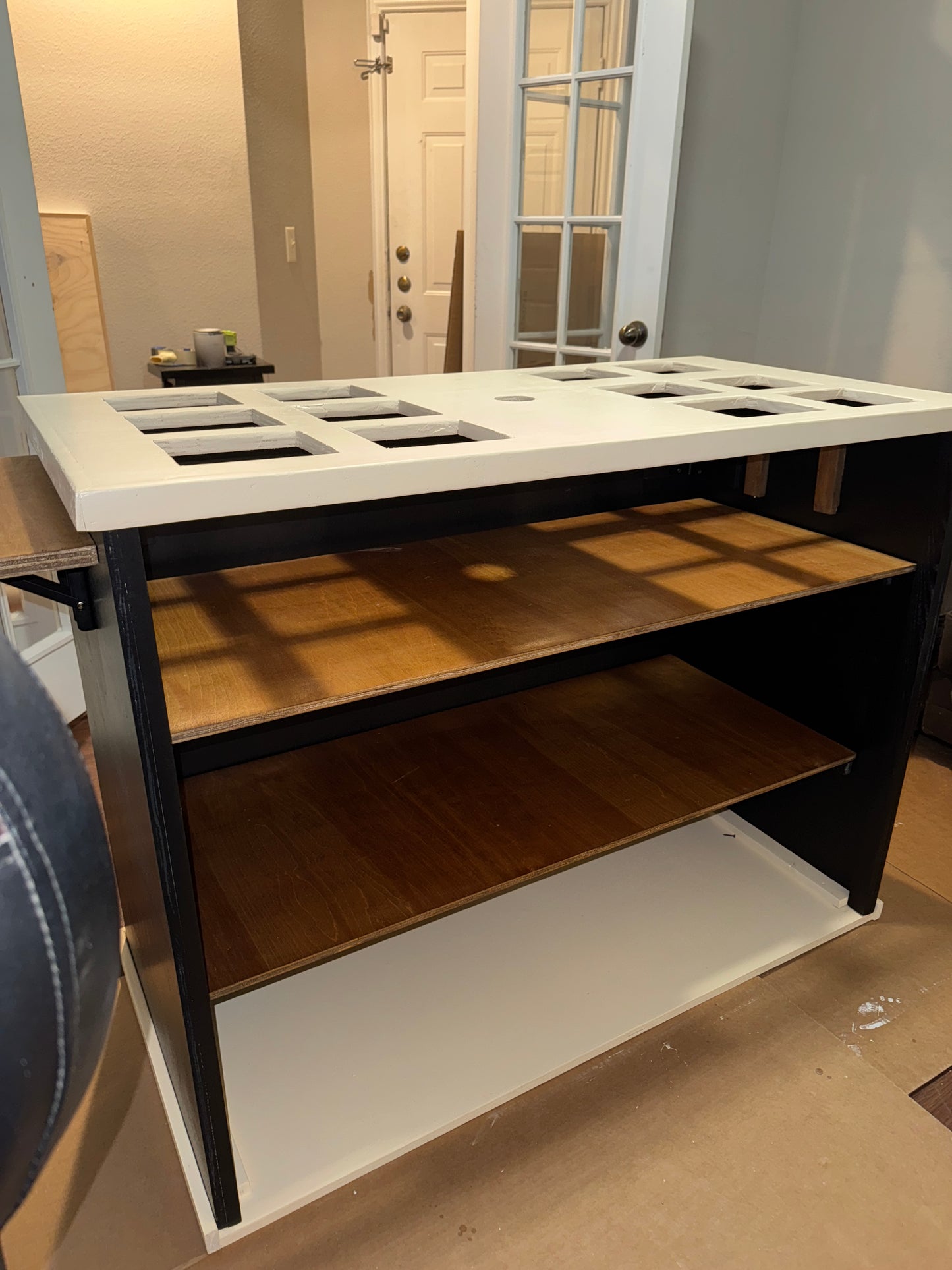 Tricolored Foldable Charcuterie Cart