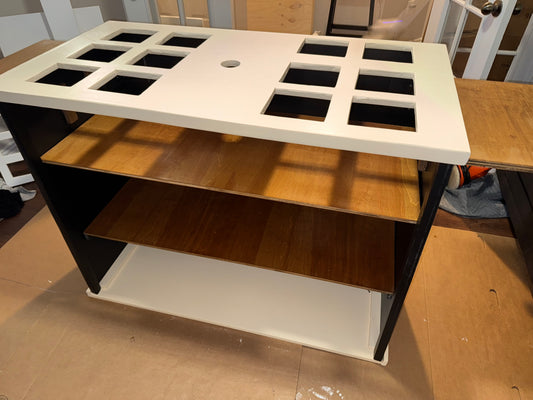 Tricolored Foldable Charcuterie Cart