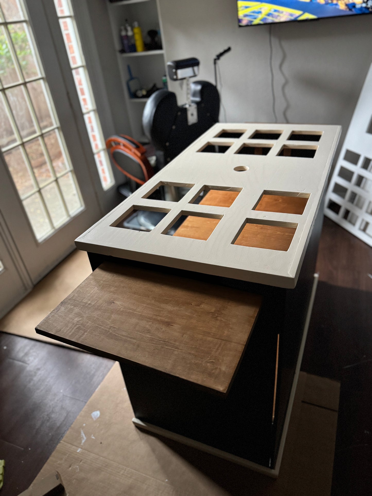 Tricolored Foldable Charcuterie Cart